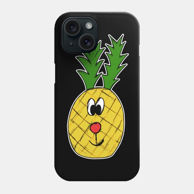 Christmas Rudolf Reindeer Pineapple Funny Phone Case by doodlerob