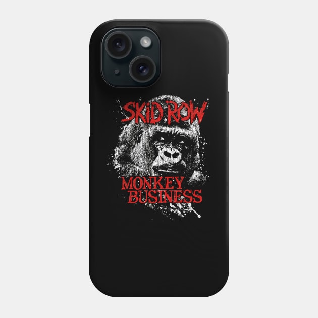 Skid Row Monkey Business Phone Case by rnstcarver