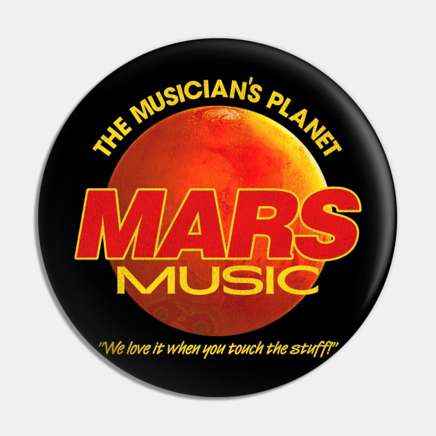 Mars Music Defunct Music Store Pin by darklordpug