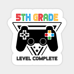 5th Grade Level Complete Graduation Gamer Boys Kids Magnet