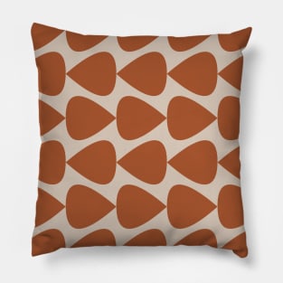 Plectrum Pattern in Clay and Putty Pillow