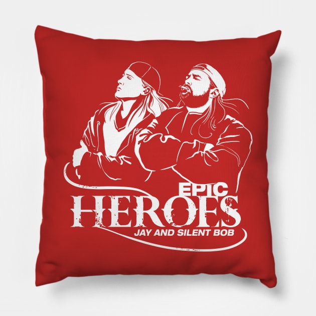 Jay and Silent Bob Pillow by Lab7115