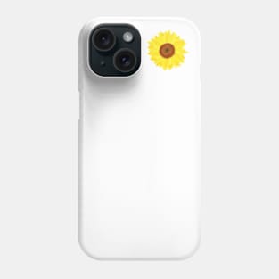 Sunny Side Sunflower (White Background) Phone Case