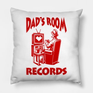 Dads Room Records : A Humorous Parody , or Dads Who Love Their Own Space , Gift for Dads Pillow