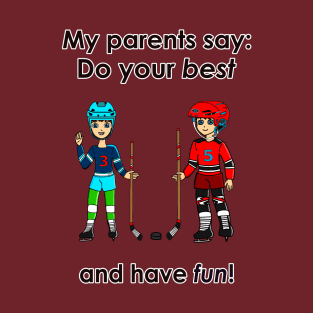 Anime Hockey Boy and Girl T-Shirt