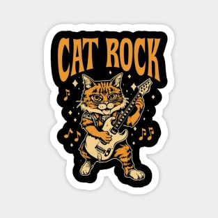 Cat rock Music Magnet