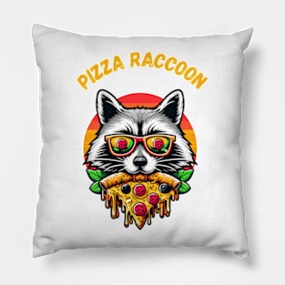 Pizza Raccoon Pillow