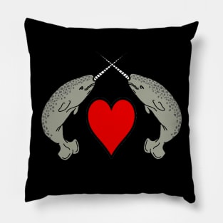 Narwhal Love Pillow