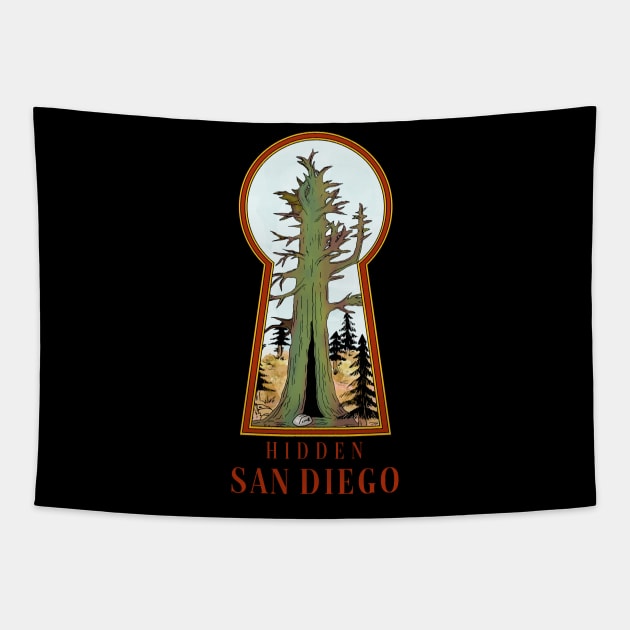 Colored Hidden San Diego Palomar Mountain Tapestry by Hidden San Diego