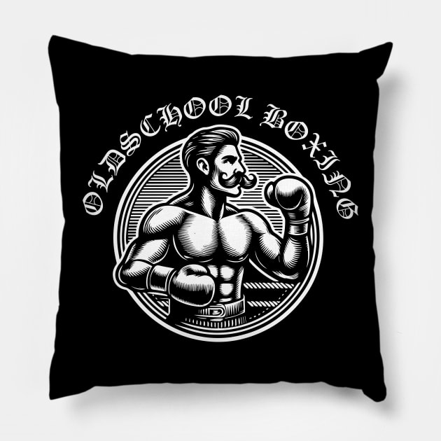 oldschool boxing Pillow by lkn