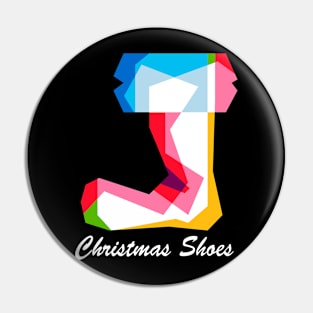 Colorful christmas shoes Pin