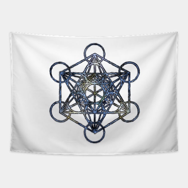 Melatrons Cube Tapestry by MellowGroove