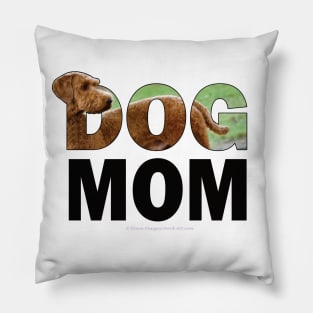 DOG MOM - Goldendoodle oil painting word art Pillow
