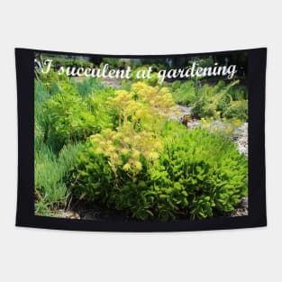 Flowering Succulent with quote Tapestry