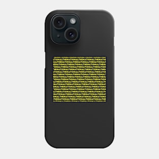 The National Band Logo Art in Yellow Phone Case