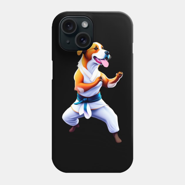 Dog, fight kung fu Phone Case by enyeniarts