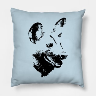 Wild Dog Portrait | African Wildlife Pillow