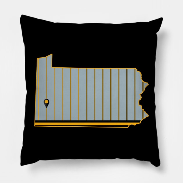 Pittsburgh Baseball Pillow by doctorheadly