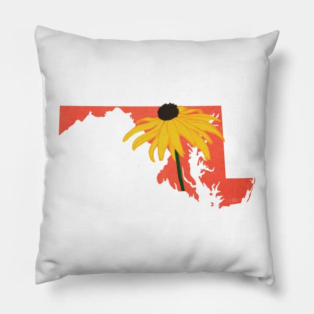 Maryland Black Eyed Susan Pillow by Lavenderbuttons