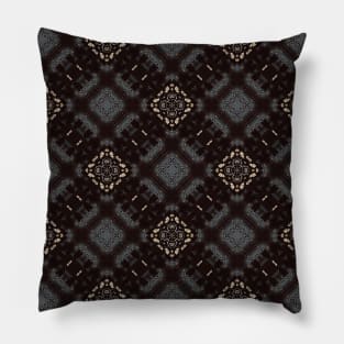 Black and White Diagonal Geometric Pattern - WelshDesignsTP002 Pillow