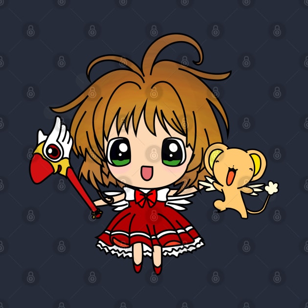 Card Captors Sakura Chibi Tshirt Merchandise by chibicrayon