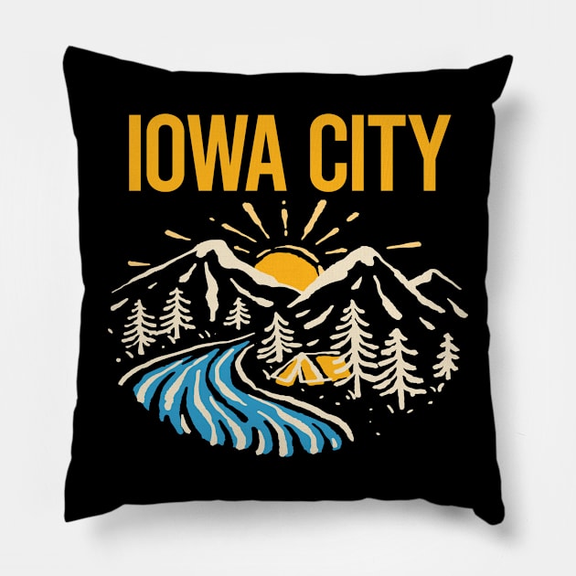 Nature Landscape Iowa City Pillow by rosenbaumquinton52