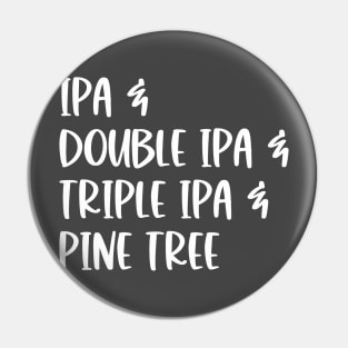 White IPA Beer List Pin