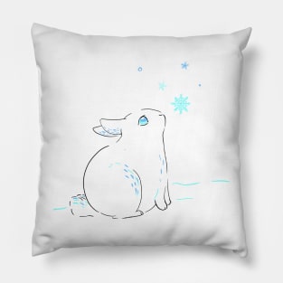 Snow Bunny Pillow