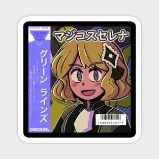 vaporwave anime aesthetic girl serena video game Magnet