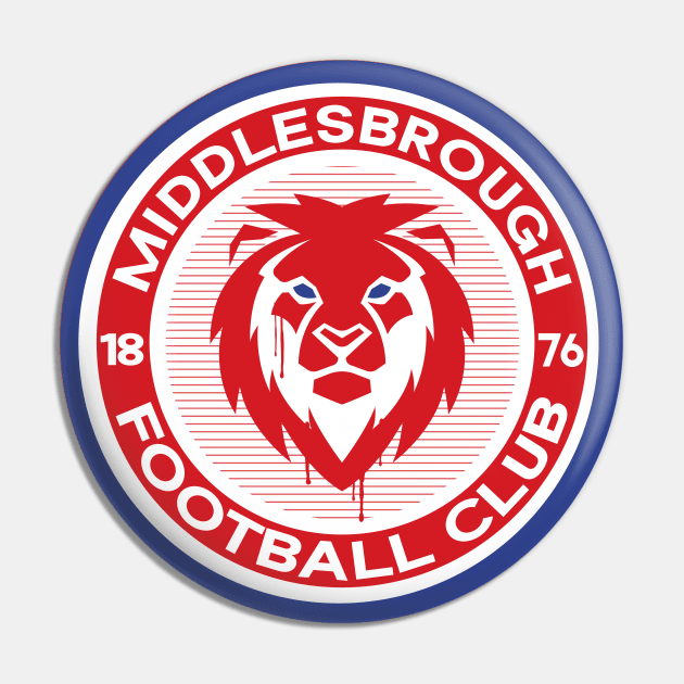 Middlesbrough Badge Pin by Twistedburt