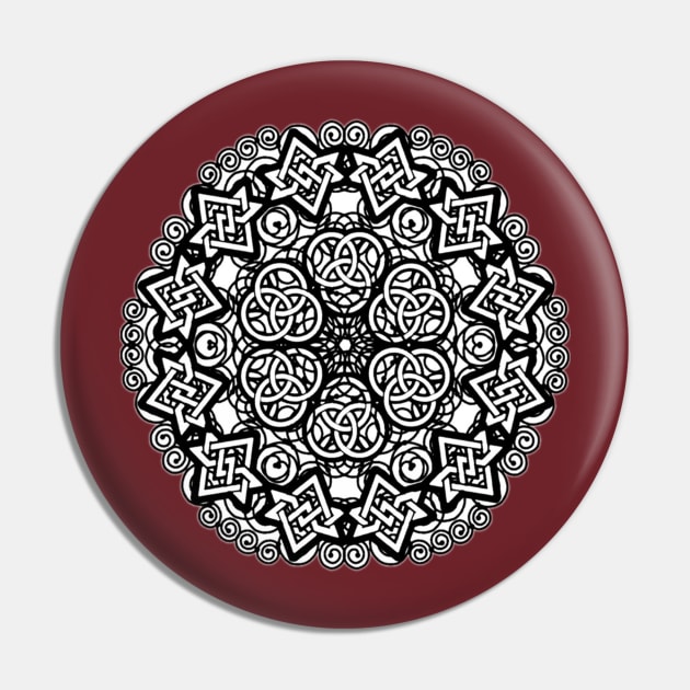 Meditation Mandala Pin by Bits