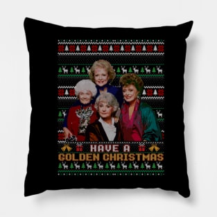 golden christmas Pillow