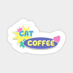 Cat Coffee Lover Magnet