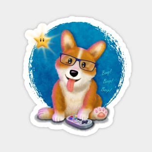 Corgi Gamer Magnet