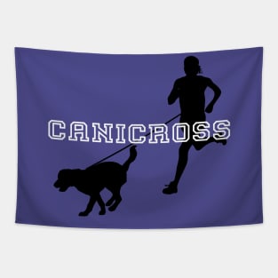 Canicross Dog and Runner Dog Sport Tapestry