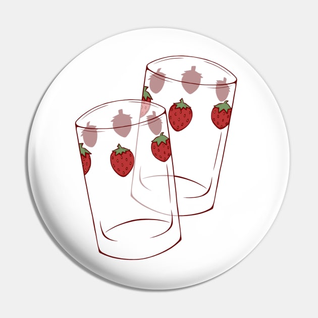 Nana's straberry glasses Pin by Racoon.so