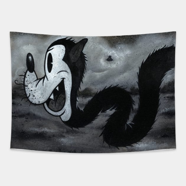 Mr. Whiskersnake Tapestry by AtomicMadhouse