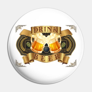 DRINK BEER - THE BEST PRODUCT -Drink beer Cheers-Vintage Beer shirt-Cheers with beer-Cheers beer Pin