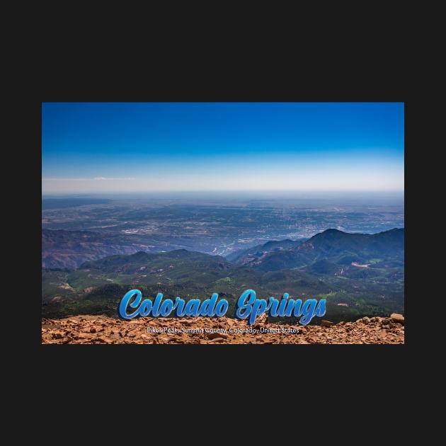 Colorado Springs from Pikes Peak by Gestalt Imagery