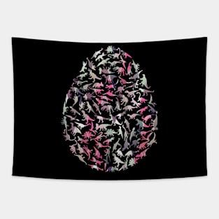 Colourful Dinosaur Egg Tapestry