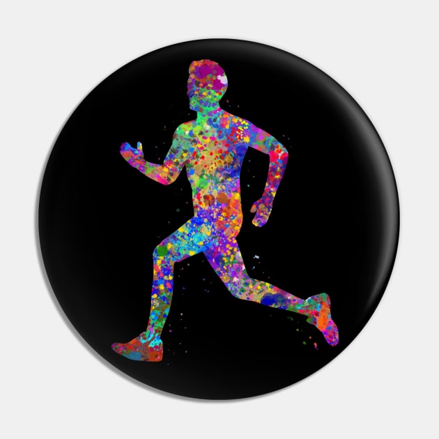 Runner boy watercolor art Pin by Yahya Art