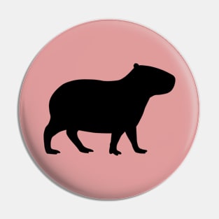 Capybara Silhouette Pin