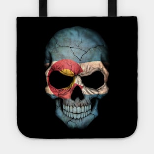 Colorado Flag Skull Tote