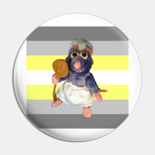 Ratatouille Demigender Rights Pin