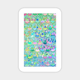 Art Deco Watercolor Patchwork Pattern 1 Magnet