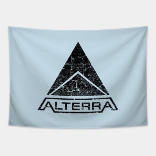 ALTERRA subnautica black logo Tapestry