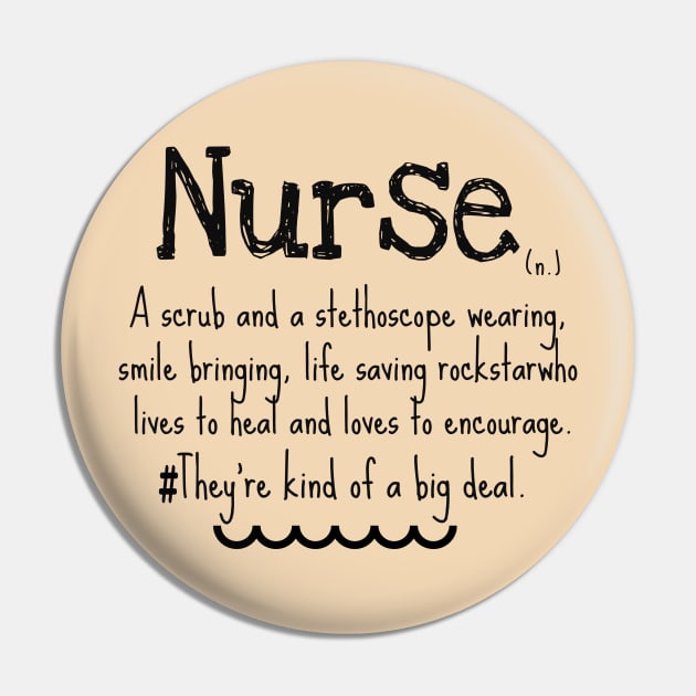 Nurse Definition, Nursing Gift, Nurse Life, Nurse Hero Pin by NooHringShop