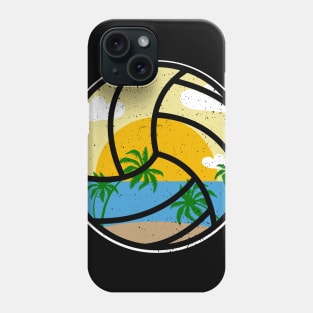 Beach Volleyball Summer Sports Beach Palms Design Phone Case