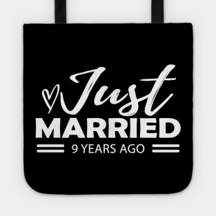 9th Wedding Anniversary - 9 years anniversary Tote