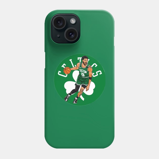 Jayson Tatum/Celtics Logo Phone Case by HighDesign